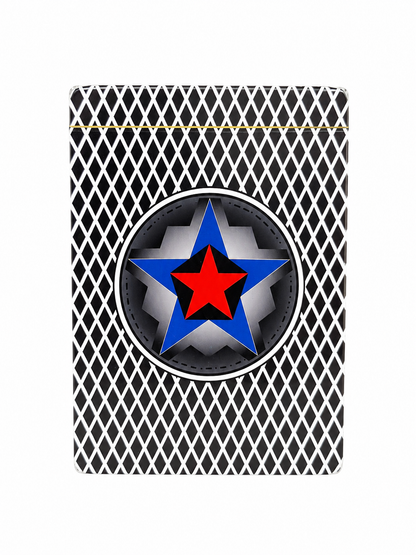 Black Diamond Pattern Playing Cards with Star Logo