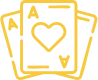 Card with a heart symbol on a white background