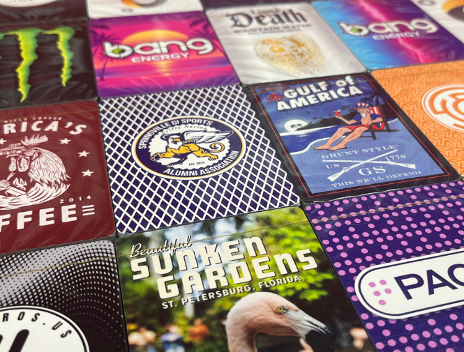 custom decks from 52cards.com including sunken gardens, bang energy drink, and grunt style gulf of America deck. 
