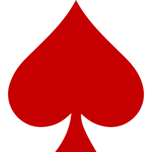 poker spade red